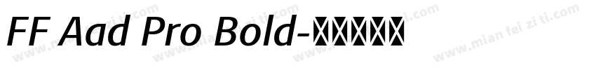 FF Aad Pro Bold字体转换